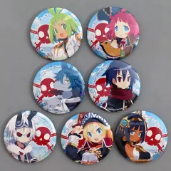 【中古】バッジ・ピンズ [単品] 集合 キャラクターバストアップ缶バッジ7種セット 「PS5/PS4/Switchソフト ファントム・ブレイブ 幽霊船団と消えた英雄 ファミ通DXパック 3Dクリスタルセット」 同梱特典