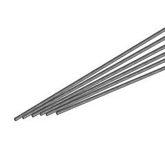 uxcell カーボンファイバーロッドポール 3 mm x 300mm RCプレ ーンDIYツールウィングチューブクアッドコプターアーム用 6個入り