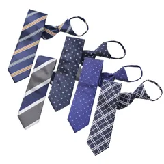 a-タイプ [ビジネスマン サポート] ﾋﾞｼﾞﾈｽﾏﾝｻﾎﾟｰﾄ ワンタッチネクタイ ジップ式簡単ネクタイ 5本セット Aタイプ zip5a-b3d1e3h2k3