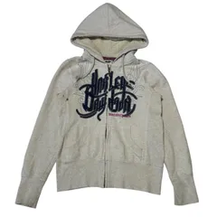 ハーレーダビッドソン  ロゴ刺繍 ジップアップ フーディ パーカー/レディース/ストリート Y2K/S