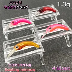 管理釣り場にょろ系クランクベイト　ココニョロちび　4種セット 楽天市場】6色セット ニョロ系クランク シンキング 2.4g 5cm