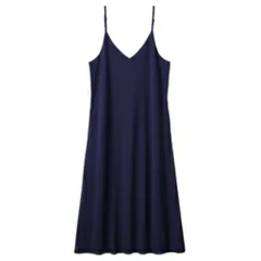 ☆ ネイビー ☆ ロングサイズ ☆ 本気で使える！カラフル＆こだわり仕様キャミワンピ キャミワンピ レディース ワンピース ロングワンピ ノースリーブ キャミソールワンピース ワンピ ロング 体型カバー こだわり仕様キャミワンピ おしゃれ シンプル