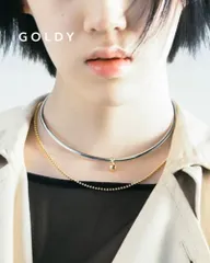 GOLDY/ゴールディ/メタル ビーズ ネックレス × ドロップ モチーフ ネックカフ/アクセサリー/3240909