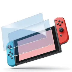 【ブルーライトカット 93%】【目の疲れ軽減】Nintendo Switch 用の ガラスフィルム nintendo switch 用の 液晶保護 フィルム 保護ガラス レンズ保護フィルム 0