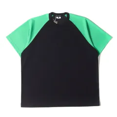 【新品】COMME des GARCONS HOMME PLUS コムデギャルソン オムプリュス Tシャツ ブラック グリーン サイズ:M | 25SS ラグラン バインダーネック ポリ Tシャツ (PO-T010) | トップス カットソー 半袖【メンズ】