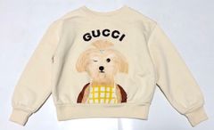 早い者勝ち！別サイズも出品中！美品【現行モデル】GUCCI グッチ キッズ トレーナー 6歳/120㎝ アニマルプリント スウェット イタリア製 女の子　2A48