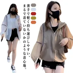レディース UVカット パーカー ブルゾン ボリューム袖 薄手 透け感 日焼け止め UVパーカー UV対策 虫除け 紫外線対策 ラッシュガード アウター ジップアップ 速乾 薄手 マウンテンパーカー e3hV786