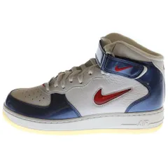 NIKE (ナイキ) AIR FORCE 1 DH5623-101 エアフォース1 ミッド QS ユニバーシティ レッド アンド ミッドナイト ネイビー ミッドカットスニーカー US8.5/26.5cm