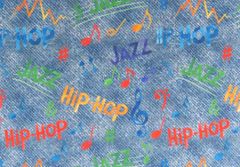 【ゆきちゃん限定】X2333 HIPHOP＆JAZZ デニムブルー 1m