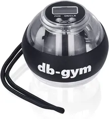 db-gym カウンター付きスナップボール 筋トレ器具 握力トレーニング器具 計測機能 ストラップ付き 腕力(クリア)
