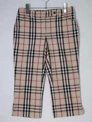 BURBERRY LONDONバーバリー ロンドン 定番ノバチェック ストレッチクロップドパンツ【36】【LPTA75668】