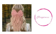 ✴︎バレッタ✴︎リボン✴︎レース✴︎ピンク✴︎可愛い系✴︎オシャレ✴︎