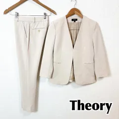 未使用品 現行 Theoryノーカラージャケット ADMIRAL CREPE セオリー Theory ジャケット ADMIRAL CREPE LINDRAYIA B