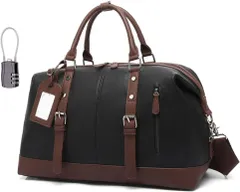 ボストンバッグ ダイヤルロック式南京錠 鍵付き 3way 旅行バッグ 旅行かばん 旅行鞄 大容量 トラベルバッグ ショルダーベルト 底鋲付き ビジネス ジム アウトドア スポーツ トートバッグ シンプル おしゃれ ゴルフ テニス 帰省 修学旅行  [ブラック]