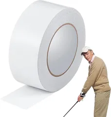 ゴルフグリップテープの再グリップ | ゴルフグリップラッピング用両面テープ - パターグリップ用粘着グリップストリップ、50/164フィートロール付きゴルフグリップキット、クイックリグリップゴルフクラブ Soufly