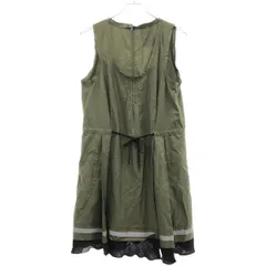 最高級⭐️美品　JIL SANDER+ネイビー ノースリーブ　ニットワンピース 美品】JIL SANDER ノースリーブワンピース ネイビー コットン100