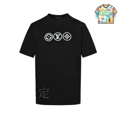 【今日WTO】Louis Vuitton 25ss 三円環モノグラム刺繍 T シャツ-CR37