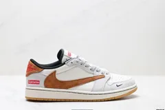 Travis Scott x Air Jordan 1 Reverse Mocha AJ1 TS 逆さフック コラボレーション ロートップ カルチャーバスケットボールシューズ
