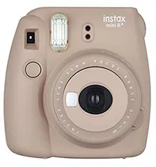 【中古】FUJIFILM インスタントカメラ チェキ instax mini8プラス 接写レンズ・純正ハンドストラップ付き ココア INS MINI 8P COCOA w17b8b5
