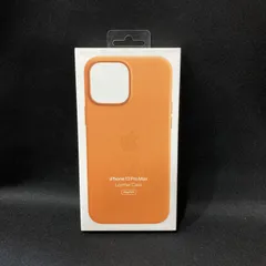 【未使用品】Apple純正品 iphone13pro max レザーケース ブラウン MM1L3FE/A アップル 62-6