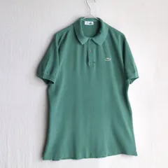 フランス製 70s LACOSTE ポロシャツ / コットン グリーン プルオーバー 半袖 ユーロ ビンテージ T4-06015-9429