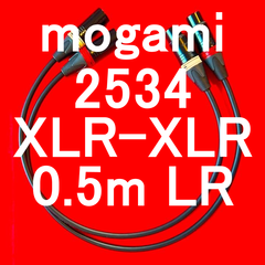 mogami 2534  w / Neutrik Gold Plated Connector XLR ⇔ XLR 0.5m LR Set