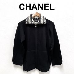 CHANEL シャネル コーティングジップベスト エンボスココマーク 