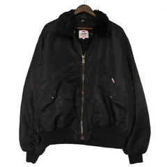 Levi's リーバイス 中綿 ナイロン フライトジャケット ブラック (メンズ L) 中古 古着 A2021