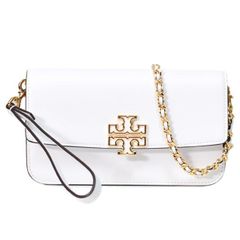トリーバーチ バッグ TORY BURCH レザー スエード ブリテン ロゴ 3way リストレット チェーン ショルダー ウォレット クロスボディ 斜めがけ クラッチ バッグ オプティックホワイト 167999