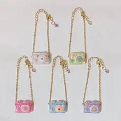 【No.14】16cm ぬいぐるみ用 ポシェット くまさんカメラ