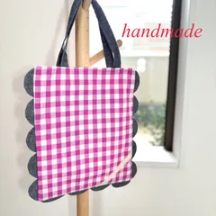 ミニトートバッグ　サブバッグ　レディース　ハンドメイド　ピンク