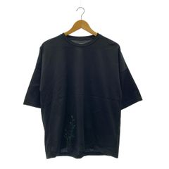 amachi. 植物刺繍 Tシャツ サイズ5 ブラック 日本製 コットン100 