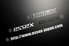 【在庫処分】エセックス(白字) 2 ステッカー エセックス CRS