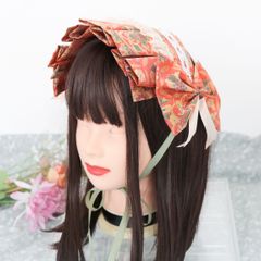 ヘッドドレス　【丹色×ハートレース】