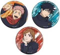 【中古】バッジ・ビンズ 虎杖悠仁＆伏黒恵＆釘崎野薔薇 ラメキラカンバッジセットA 「呪術廻戦」