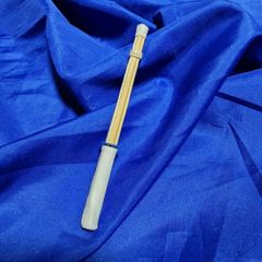 1/12サイズ ミニチュア 竹刀 ハンドメイド フィギュア 鍔 青 ブルー