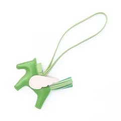 HERMES エルメス ロデオペガサスPM ヴェールユッカ ヴェールクリケット モーヴペール チャーム