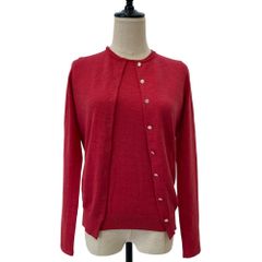 美品 UNITED ARROWS ユナイテッドアローズ カーディガン 半袖カットソー アンサンブルニット ローズ レディース 古着 中古 USED