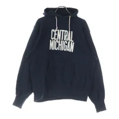 CHAMPION (チャンピオン) 80S ヴィンテージ リバースウィーブ セントラルミシガン トリコタグ前期 旧ハトメ プルオーバースウェットパーカー ネイビー