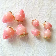 No.031 いちごチャーム3ペア