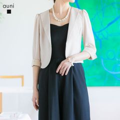 ボレロ 結婚式 フォーマル カーディガン ジャケット 半袖 5分袖 レディース 大きいサイズ パーティー 20代 30代 40代 50代 ベージュ kan643