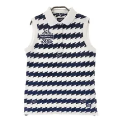 サイズ：1 PEARLY GATES パーリーゲイツ 30周年 ノースリーブポロシャツ 総柄 ホワイト系 [240101480396] ゴルフウェア レディース ストスト