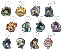 【中古】雑貨 全12種セット 「鬼滅の刃 ぴた!でふぉめ 趣味に没頭 アクリルキーホルダー」