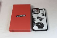 casetify iPhoneケース ホワイト　fFerro Fluid インパクトケース　Magsafe対応