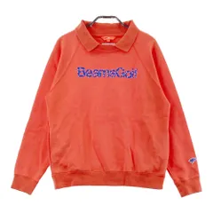 サイズ：L BEAMS GOLF ビームスゴルフ  襟付き スウェットトレーナー  オレンジ系 [240101325843] ゴルフウェア レディース ストスト