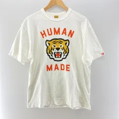 HUMAN MADE トラプリント Tシャツ 半袖 HUMAN MADE】ヒューマンメイド Tシャツ トラ ロゴ 半袖 WT/BK