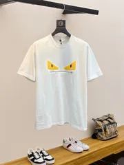 【今日特価】FENDI 25SS 刺繍 LOGO ショートスリーブ