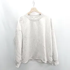 ◇ ⊇◎●未使用● GLOBAL WORK グローバルワーク 長袖 トレーナー サイズXL ライトグレー系 レディース E  【1410290058091】