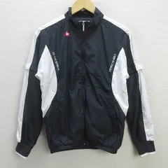 G■ルコックスポルティフ/le coq sportifナイロンジャケット ウィンドブレーカー/QGL6064【M】黒/LADIES/49【中古】■