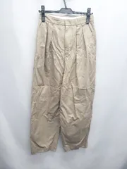 ◇ Θ JOURNAL STANDARD L'ESSAGE タック ワイド パンツ サイズ36 ベージュ系 レディース E  【1507010008013】